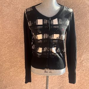 Hurley Sweater Black White size Large